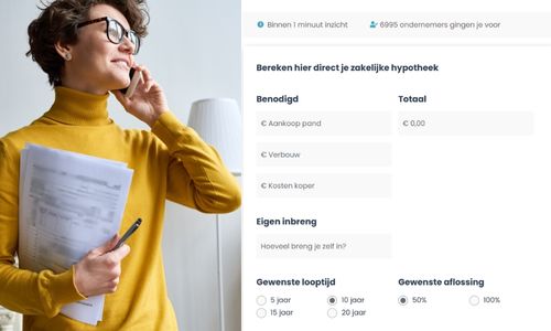Online calculator: bereken je zakelijke hypotheek